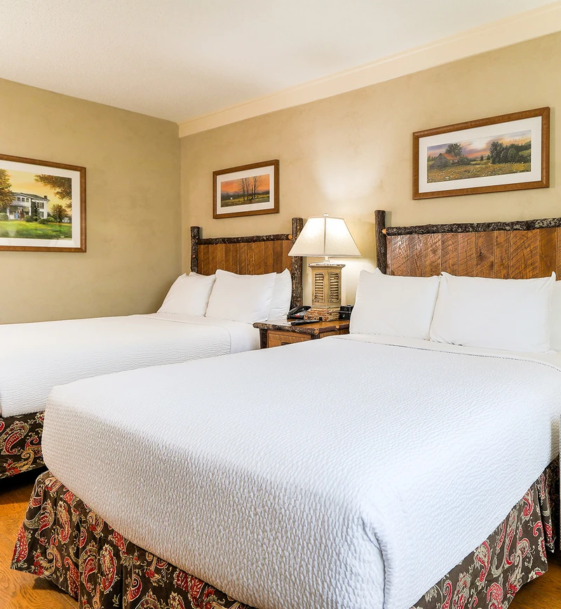 Two Queen room in The Lodge at Five Oaks