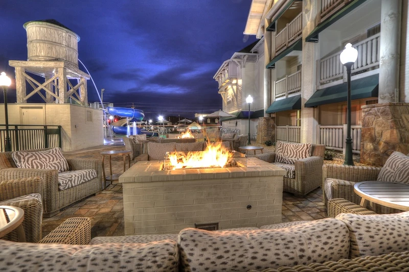 Lodge at Five Oaks Dusk Firepits